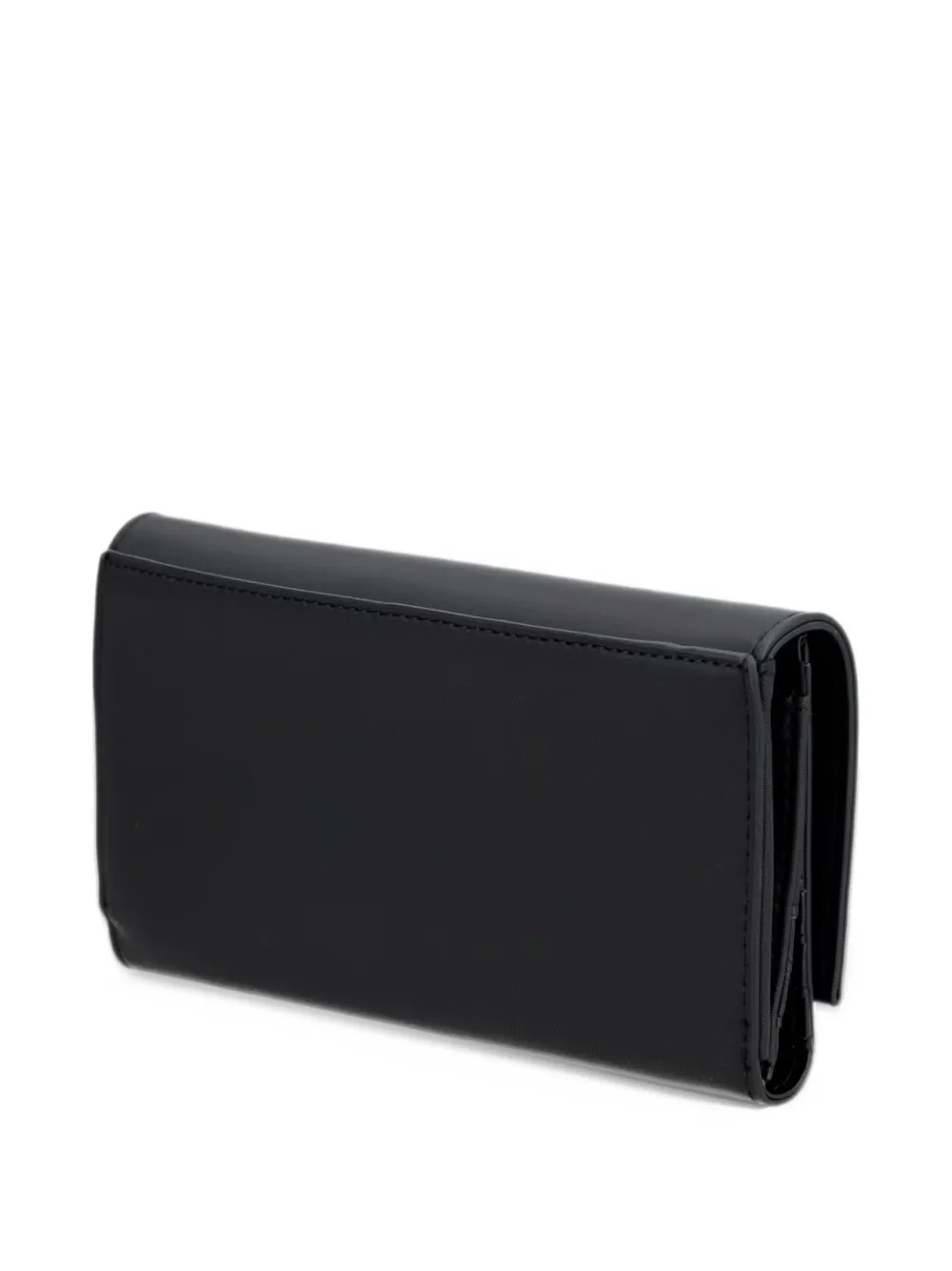 Blauer logo-plaque foldover wallet Zwart
