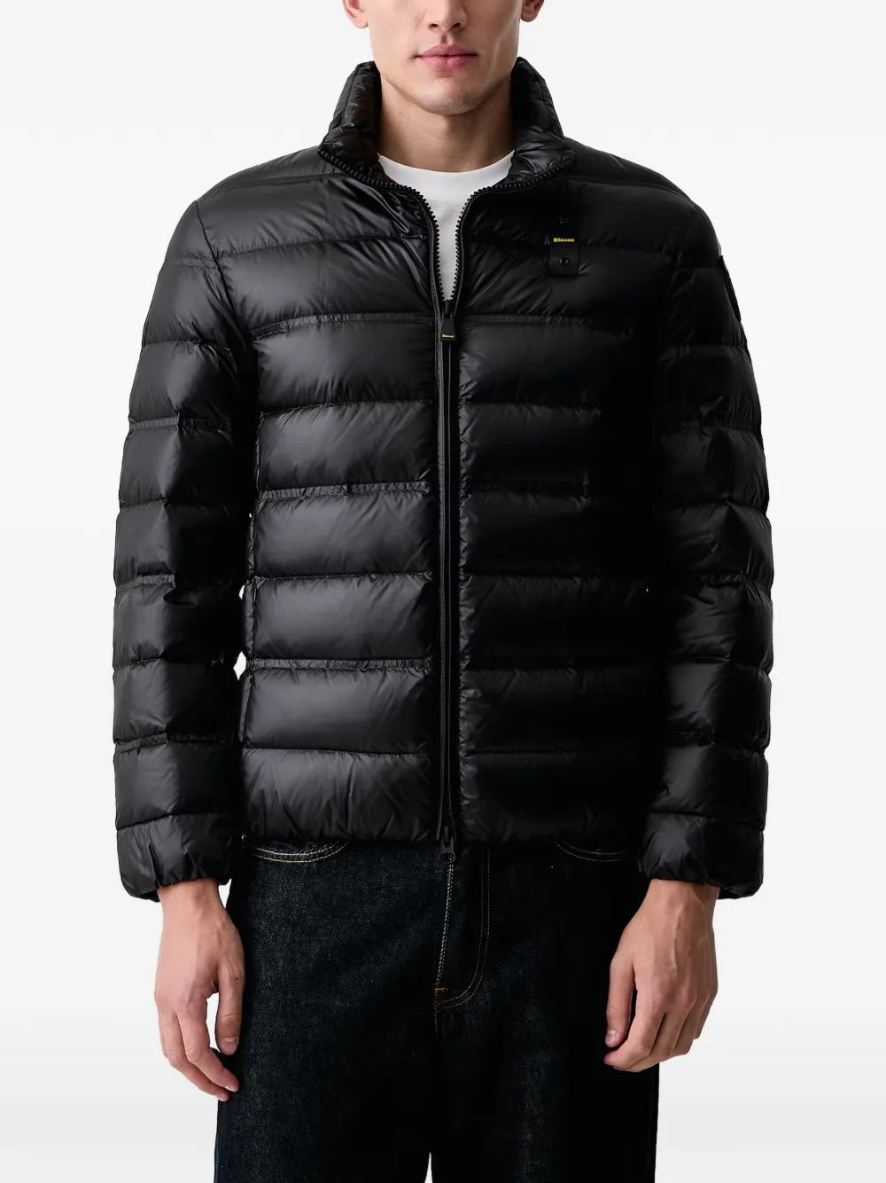 Blauer Belmont quilted high-neck jacket - Nero