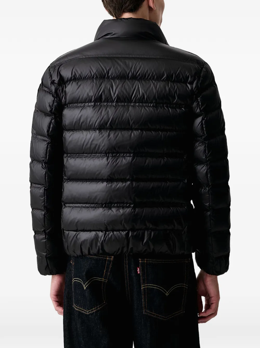 Blauer Belmont quilted high-neck jacket Zwart