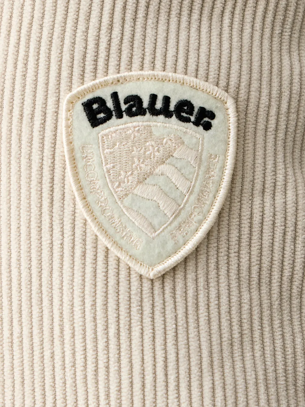 Blauer Fourth faux-shearling-lined bomber jacket Wit