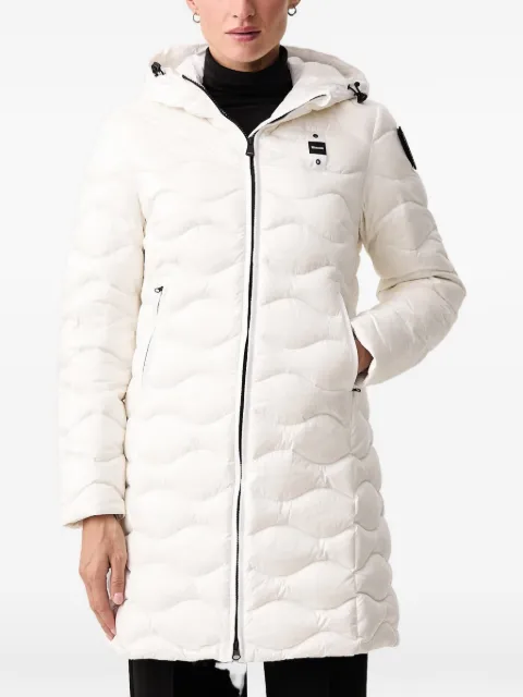 Blauer Lyne wave-quilted hooded jacket