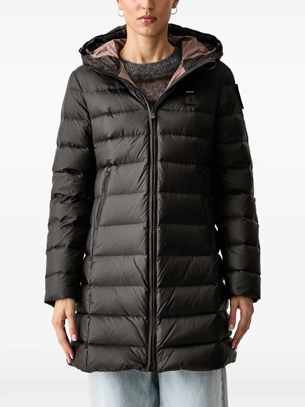 Blauer Agnes hooded jacket Zwart