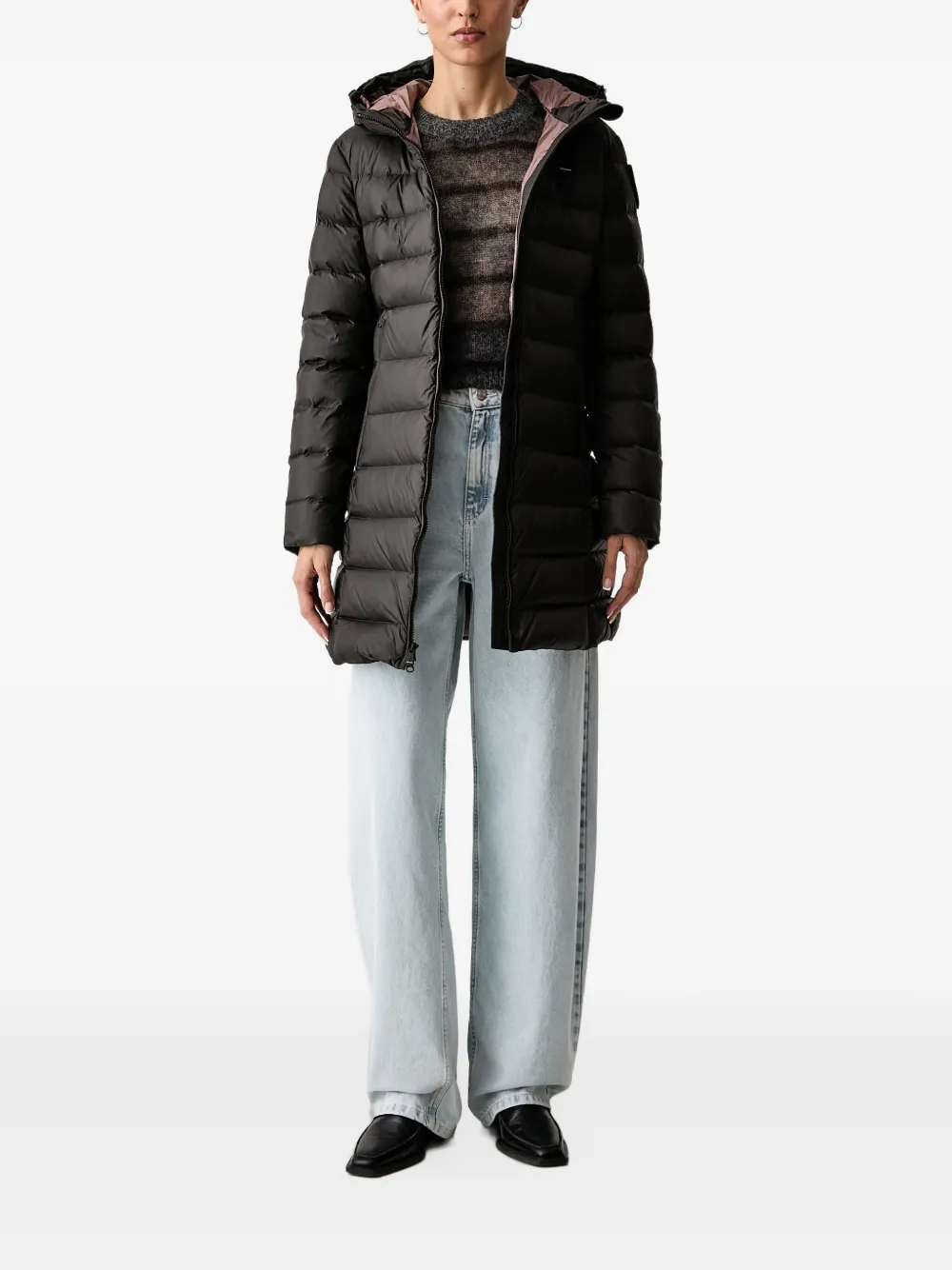 Blauer Agnes hooded jacket Zwart