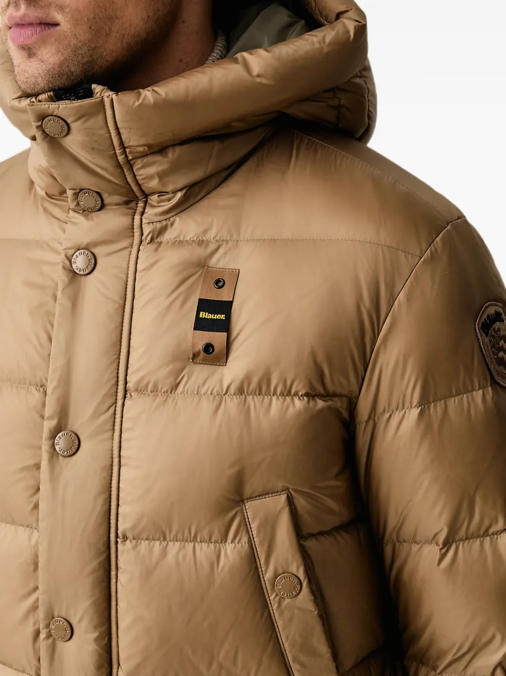 Blauer Clipper hooded jacket Bruin