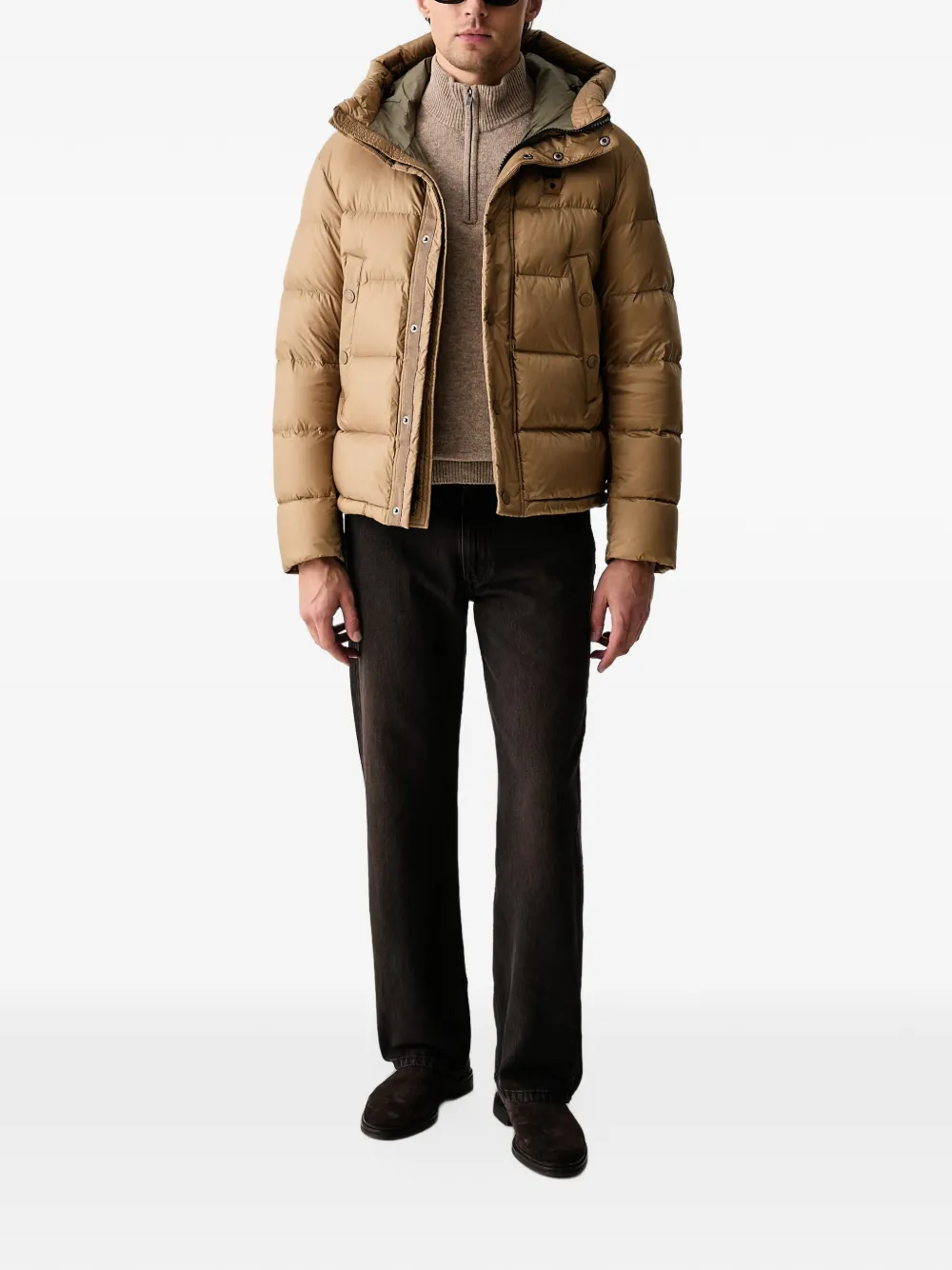 Blauer Clipper hooded jacket Bruin