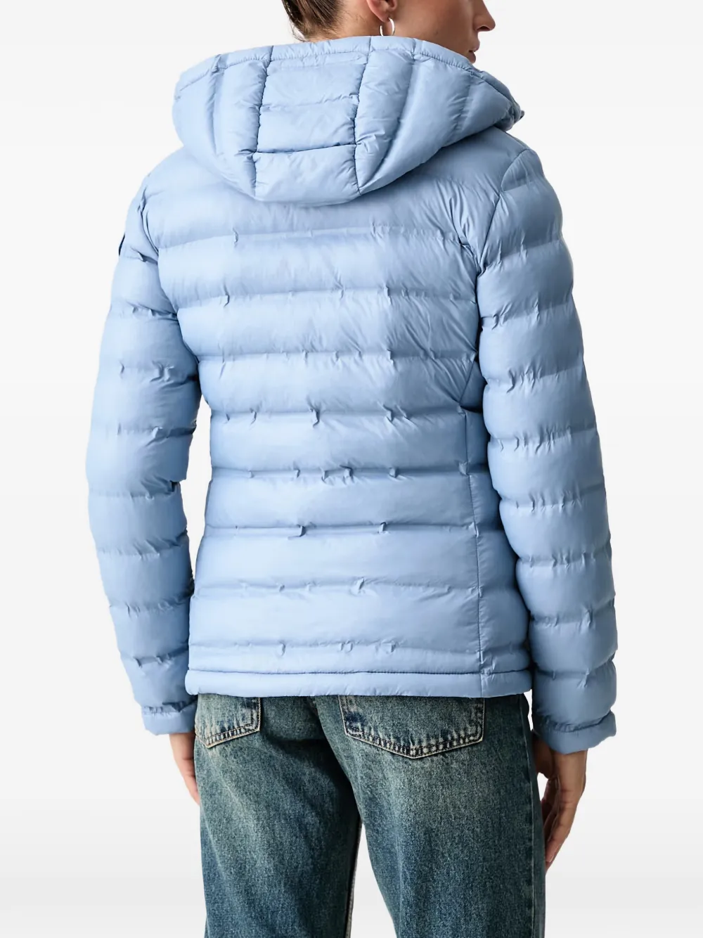 Blauer Ellis quilted hooded jacket Blauw