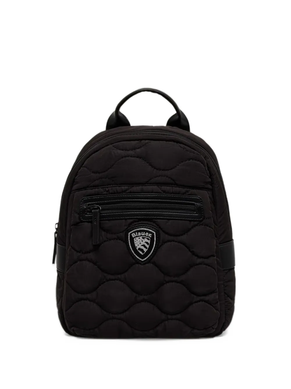 Blauer quilted logo-patch backpack | Schwarz | Image 1