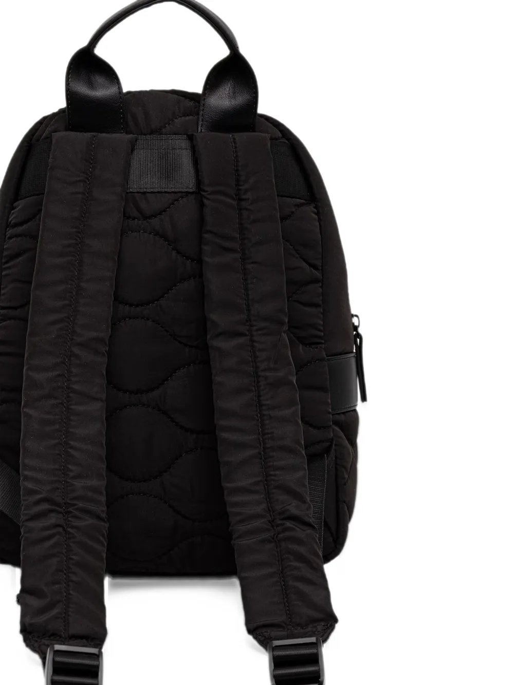 Blauer quilted logo-patch backpack Zwart