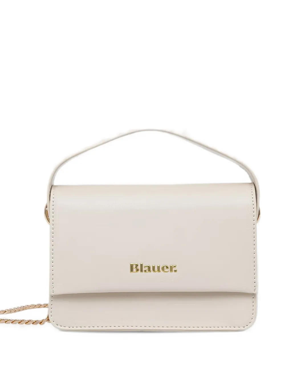 Blauer logo-detail chain-link cross body bag - Bianco