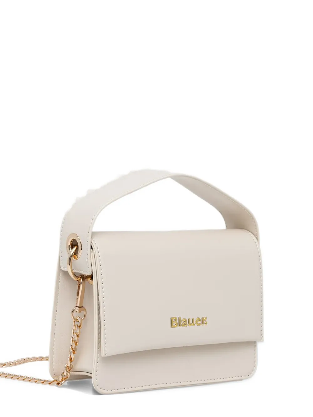 Blauer logo-detail chain-link cross body bag - Bianco