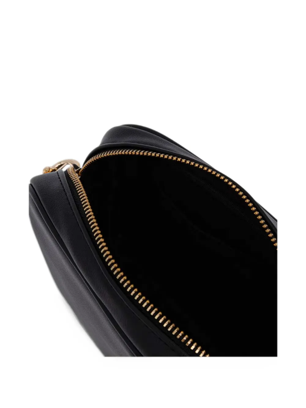 Blauer logo-plaque chain-link crossbody bag Zwart