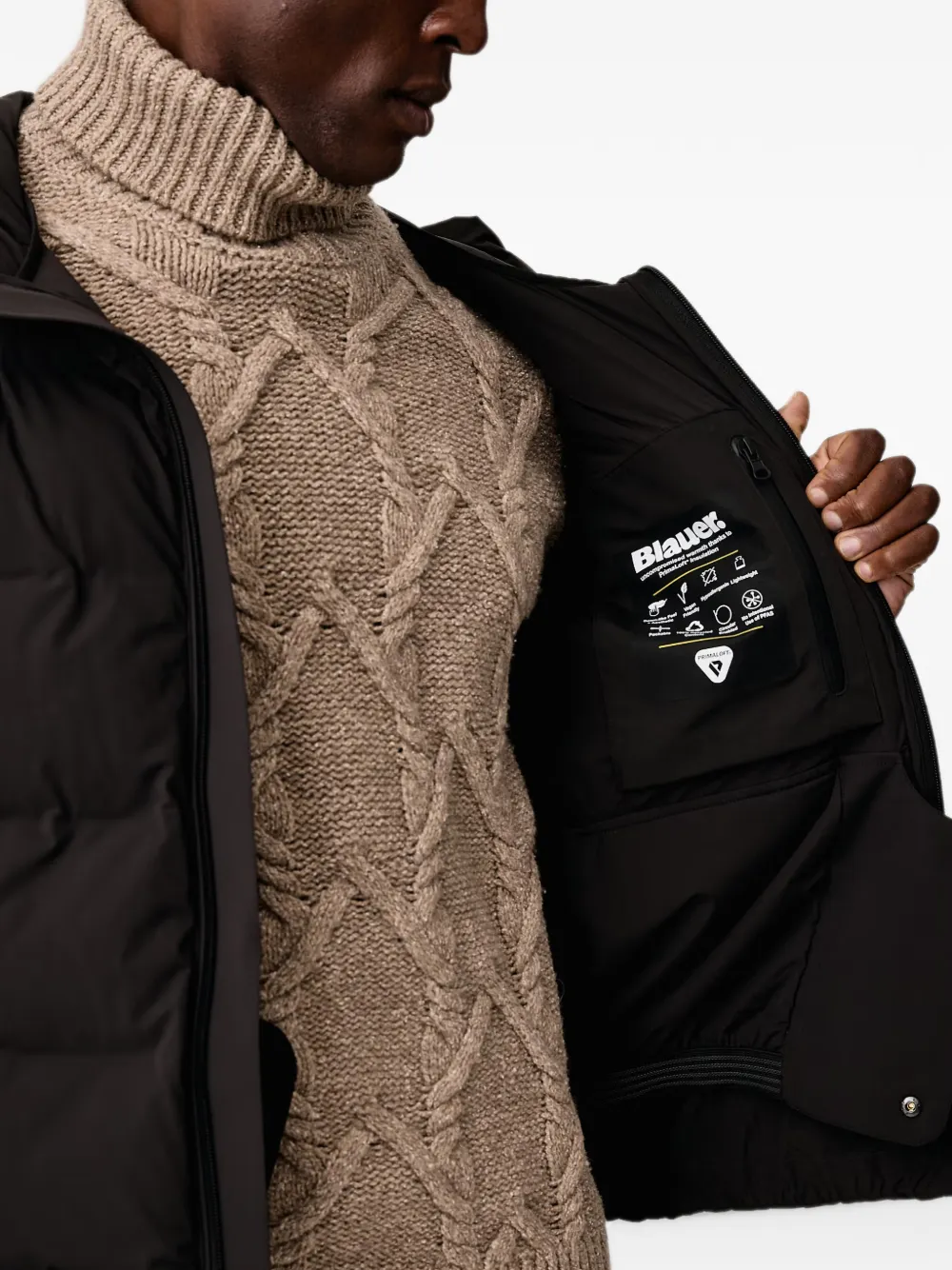Blauer Averau B.Cortina hooded padded jacket Zwart