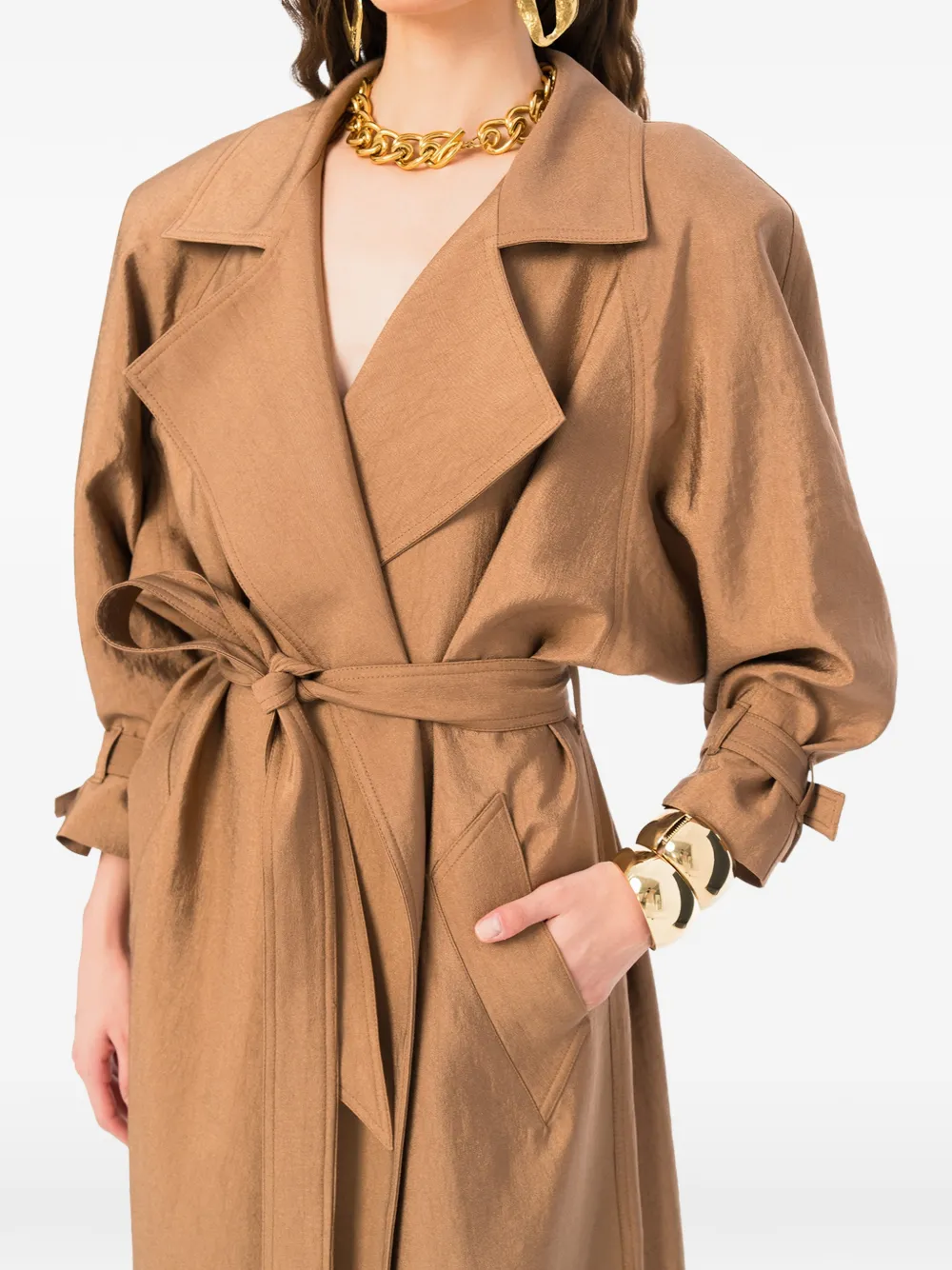 Ana Radu Lumiere trench coat Beige