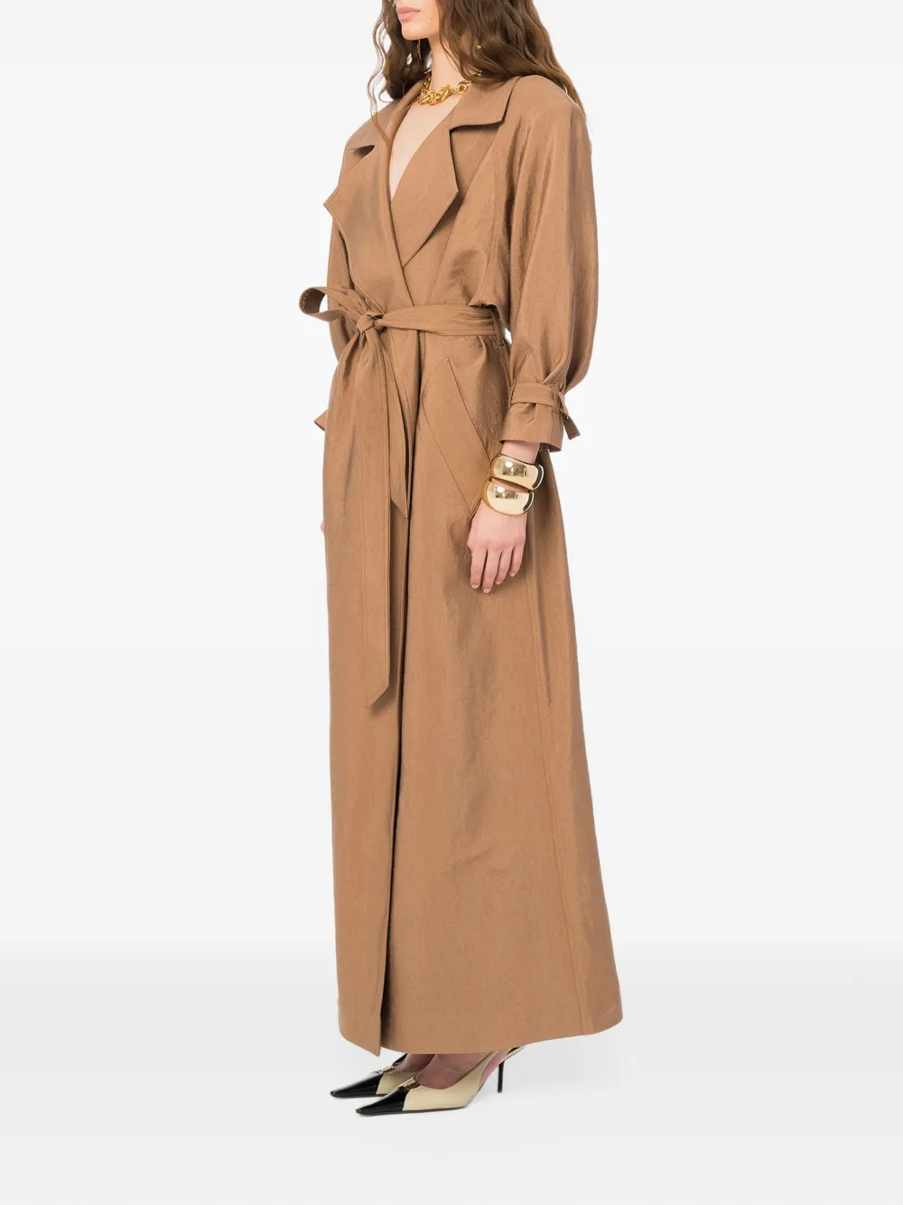 Ana Radu Lumiere trench coat Beige