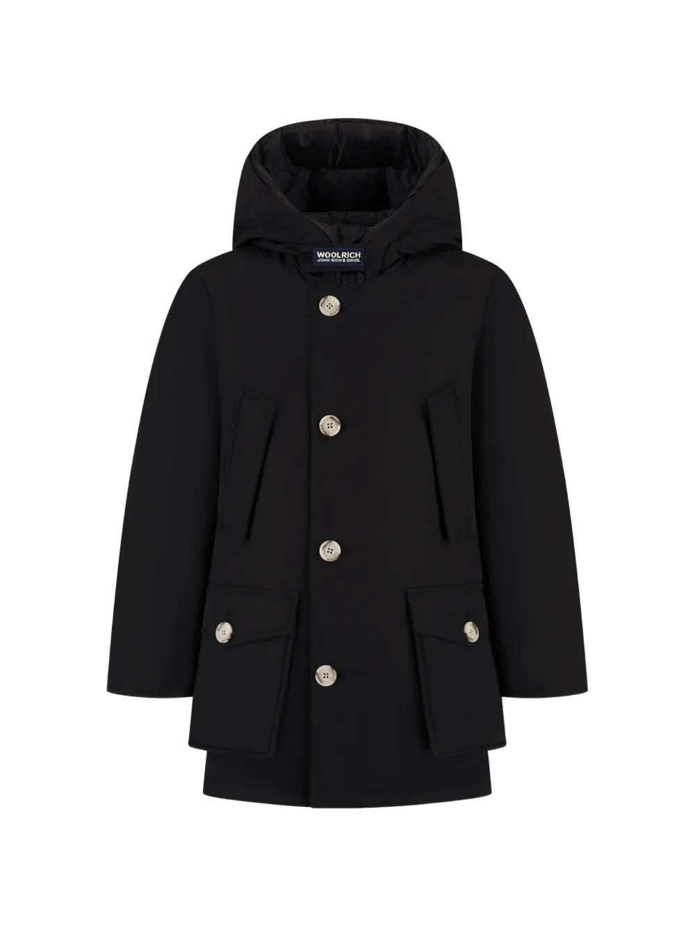 Woolrich Kids Cappotto imbottito con cappuccio - Nero