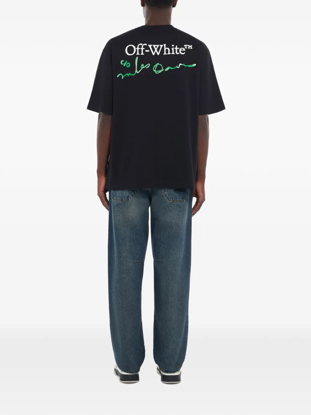 Off-White Mr. Davis League Skate T-shirt Zwart