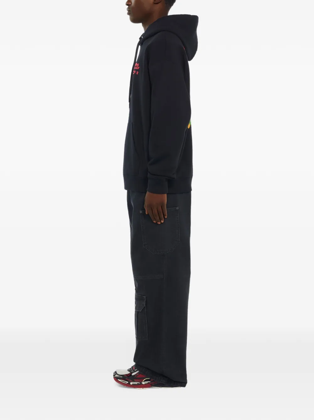 Off-White Mr. Davis Arrow Trumpet skate hoodie Zwart
