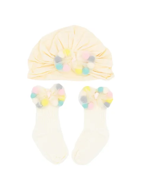 Mimi Tutu pom-pom hat set (set of two)