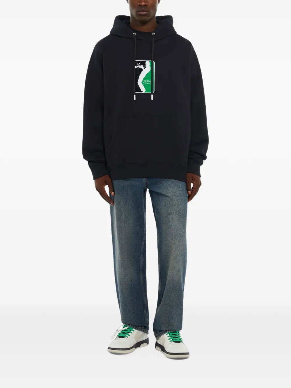 Off-White Mr. Davis League Skate hoodie Zwart