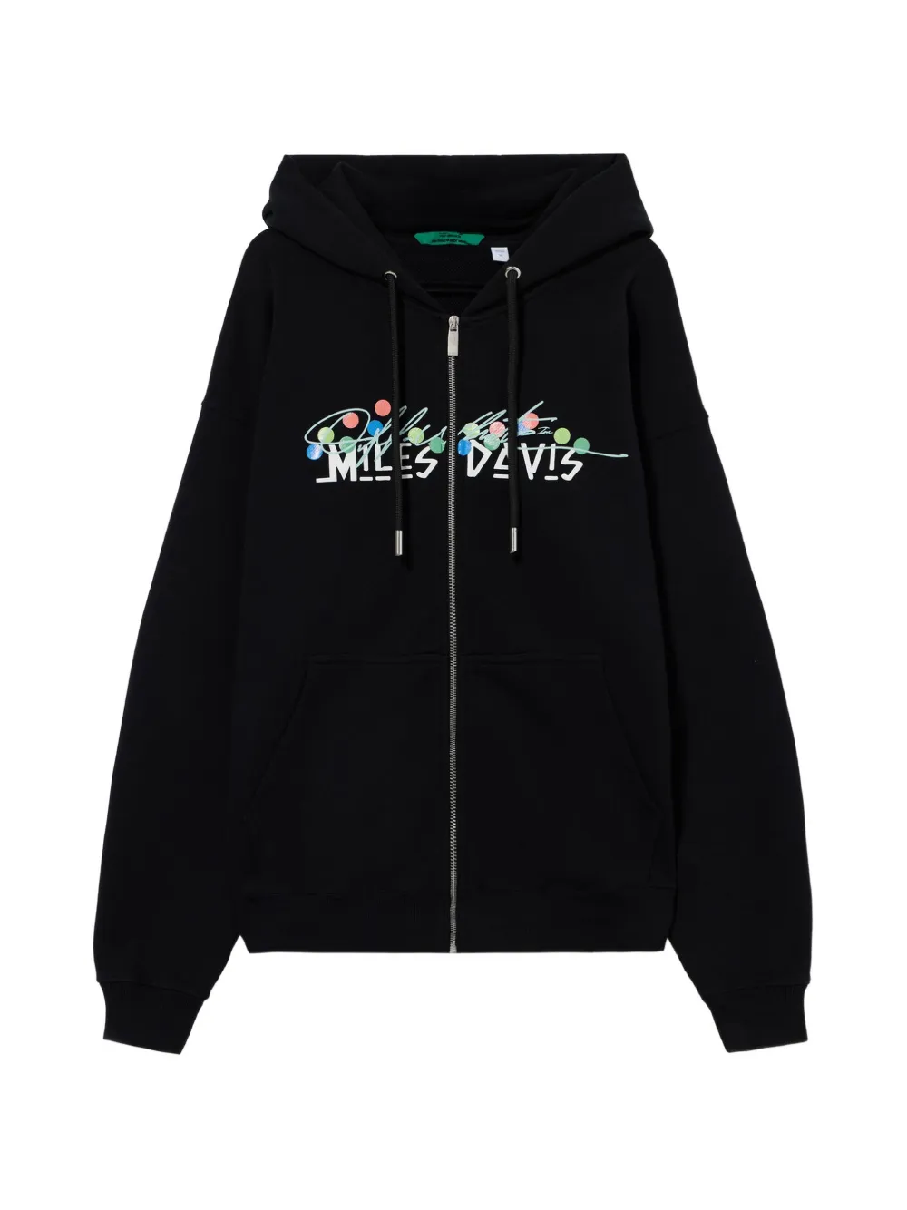 Off-White Mr. Davis Certified Gold Skate zip hoodie Zwart