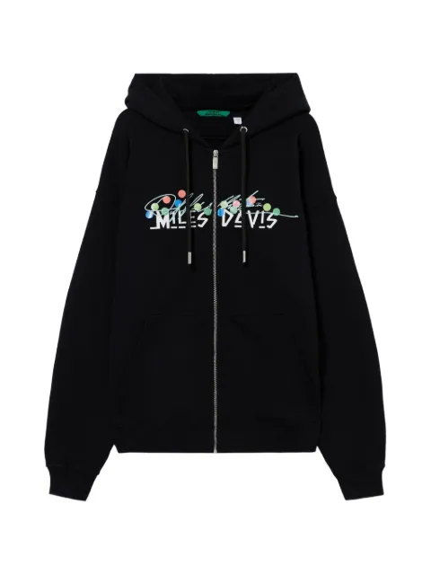 Off-White hoodie zippé Mr. Davis Certified Gold Skate