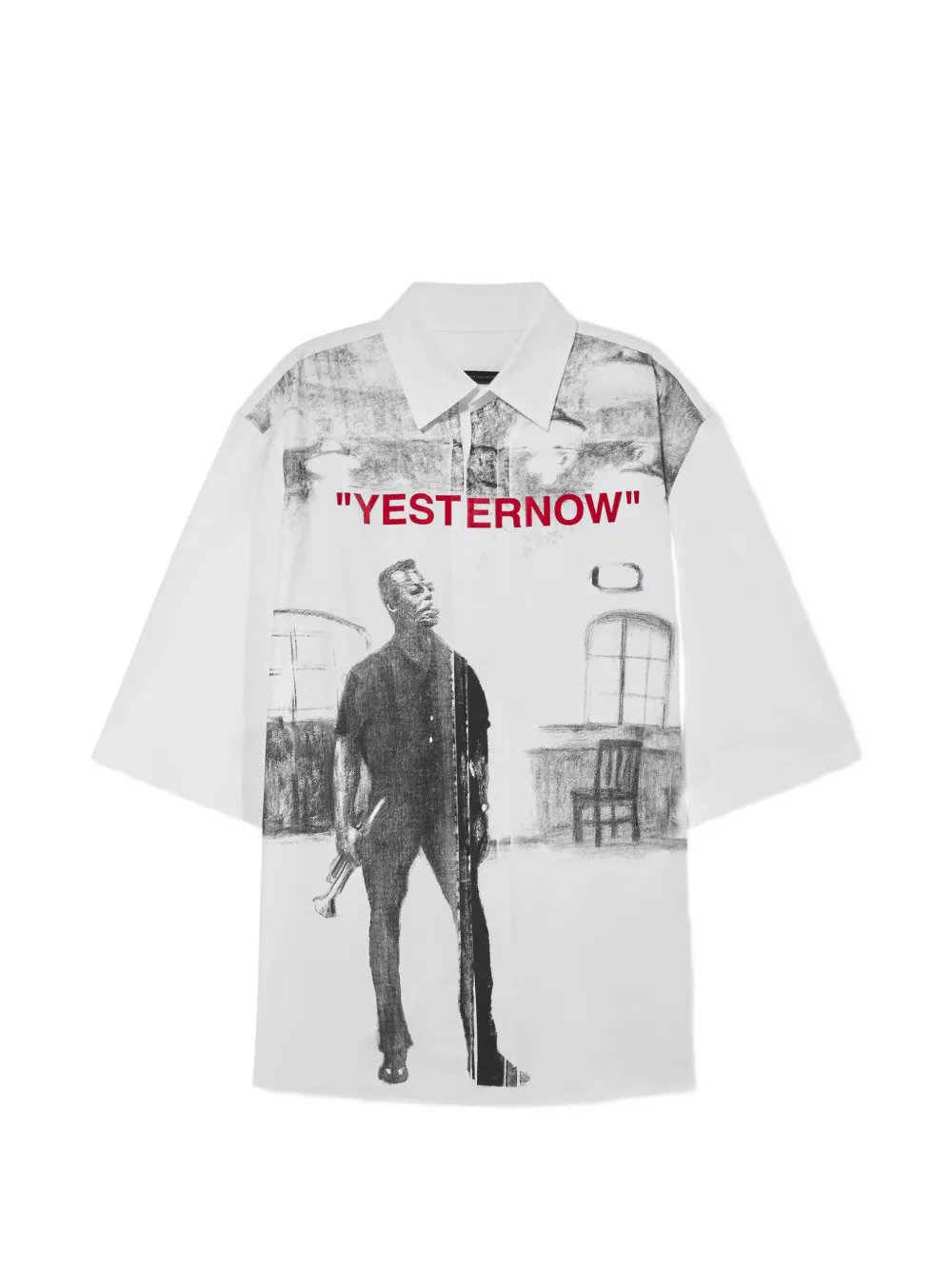 Off-White Mr. Davis Yesternow ショートスリーブシャツ | ホワイト | Image 1