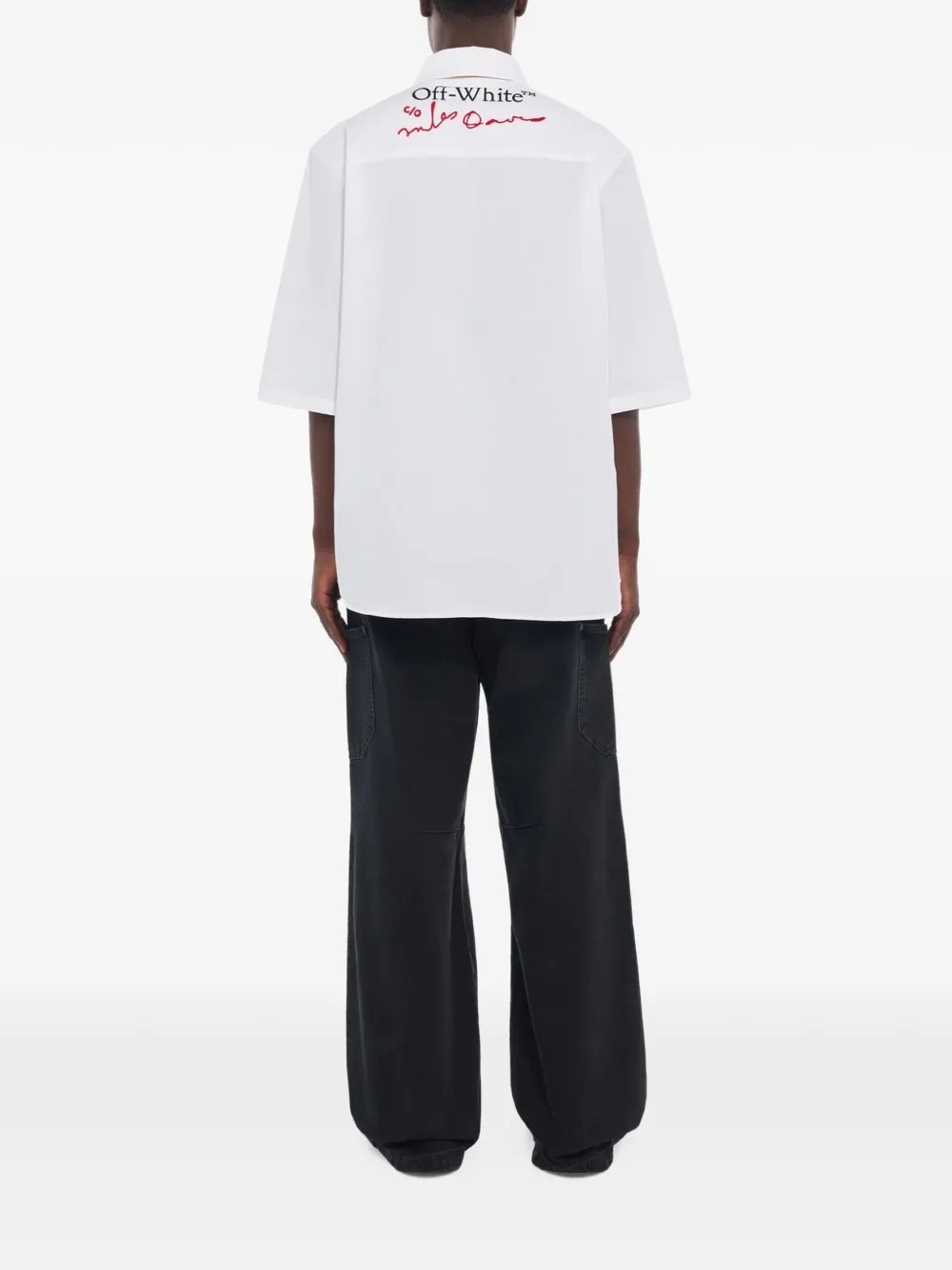 Off-White Mr. Davis Yesternow regular short-sleeve shirt Wit