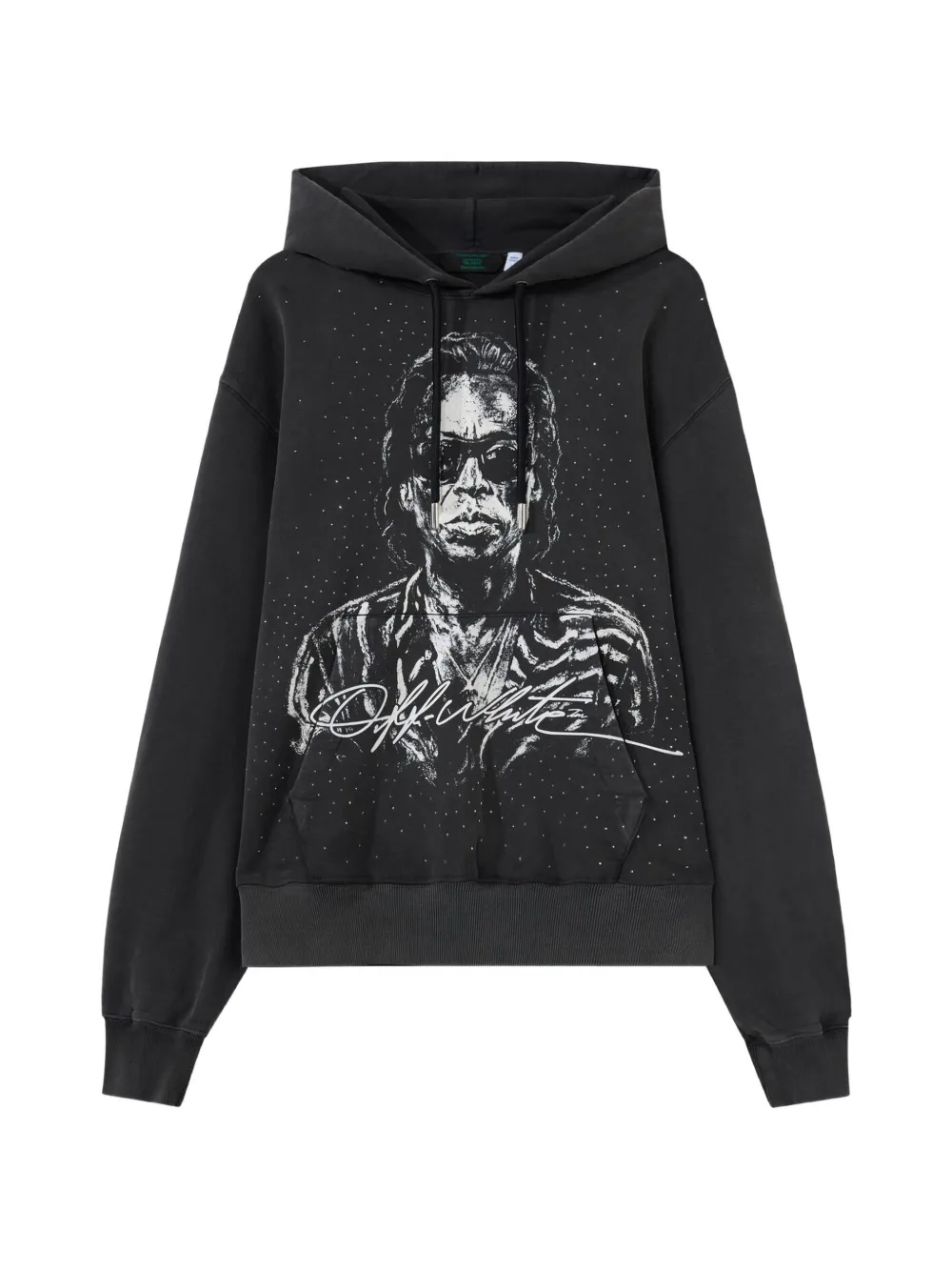 Off-White Mr. Davis stadium パーカー | ブラック | Image 1