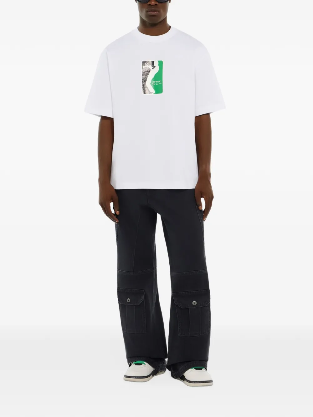 Off-White Mr. Davis League Skate T-shirt Wit