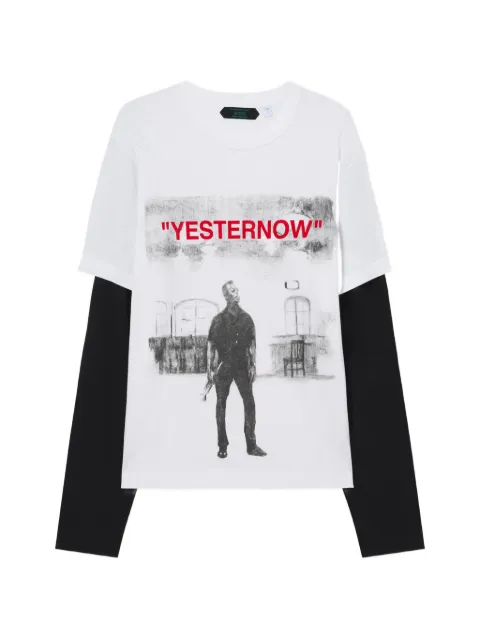 Off-White t-shirt Mr. Davis Yesternow à manches doubles