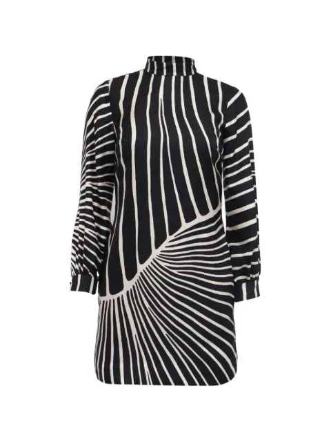 Trina Turk striped long-sleeve dress