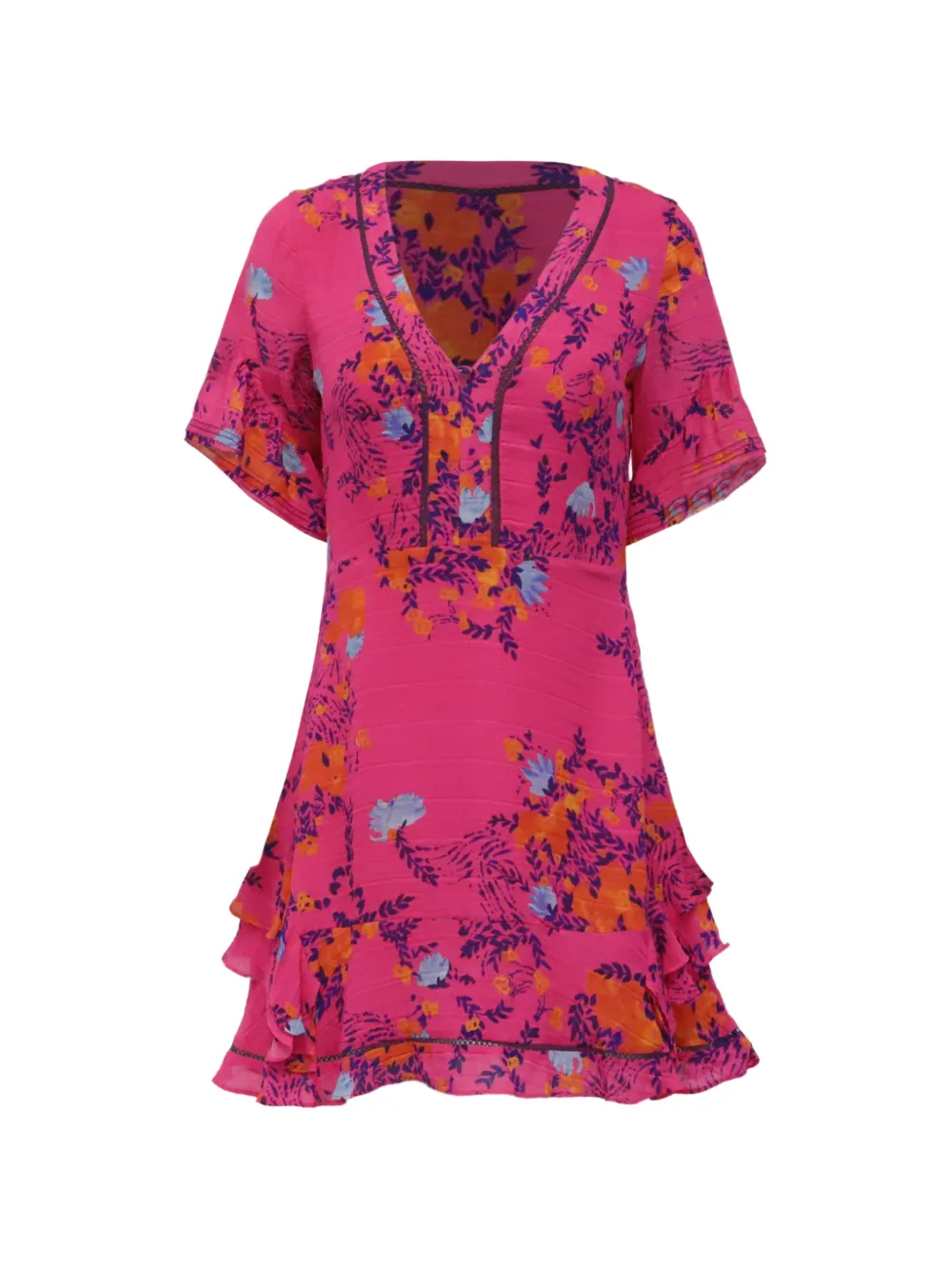 Tanya Taylor floral-print silk dress - Rose