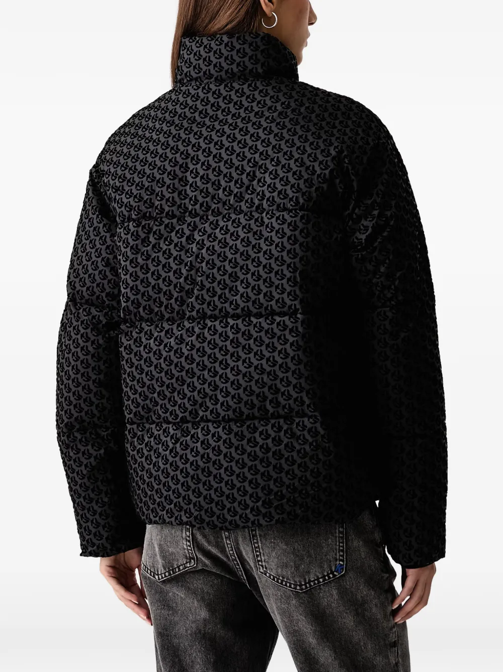 Karl Lagerfeld Jeans Jack met monogram-print Zwart