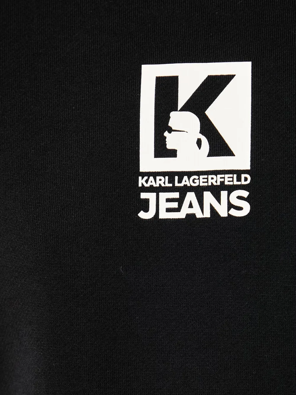 Karl Lagerfeld Jeans logo-print cotton sweatshirt Zwart