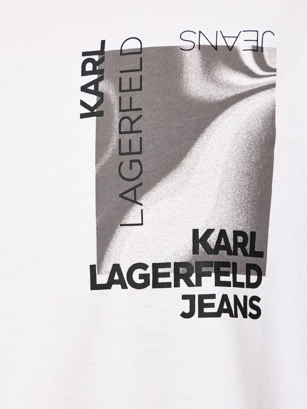 Karl Lagerfeld Jeans logo-print cotton T-shirt Wit