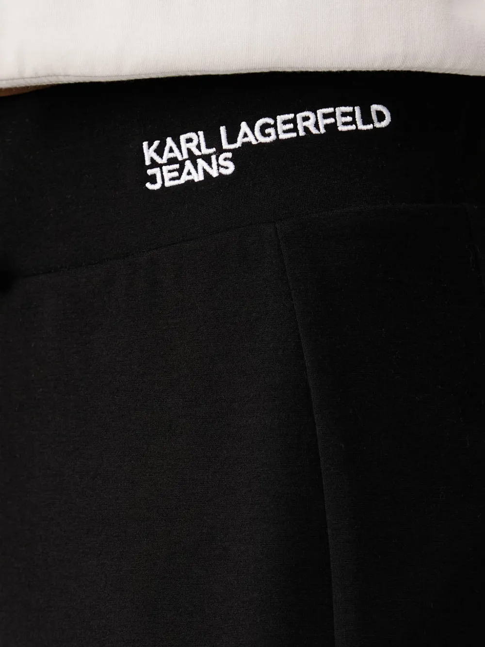 Karl Lagerfeld Jeans Trainingsbroek met geborduurd logo Zwart