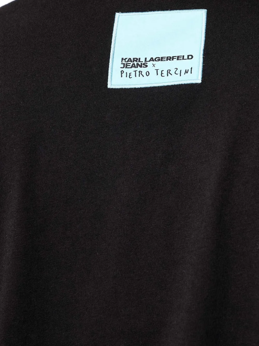 Karl Lagerfeld Jeans x Pietro Terzini slogan-print T-shirt Zwart