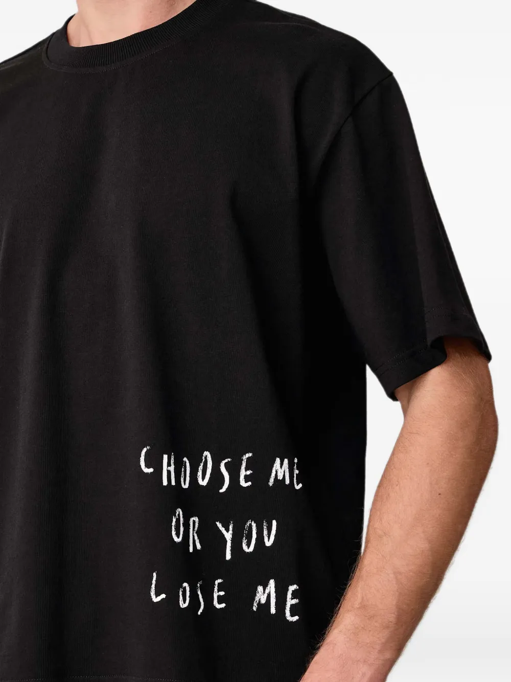 Karl Lagerfeld Jeans x Pietro Terzini slogan-print T-shirt Zwart