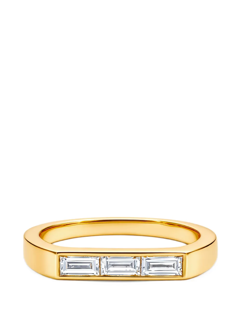 Loyal.e Paris Uraeus duo baguette diamond ring - Oro