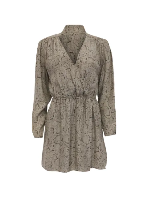 Parker Snakeskin-print mini dress