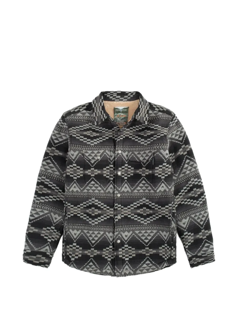 Pendleton  Marshall geometric-pattern cotton jacket | Grey | Image 1