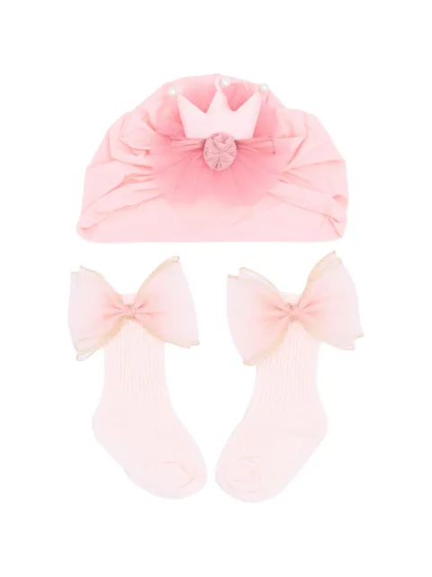 Mimi Tutu crown-detail hat set (set of two)