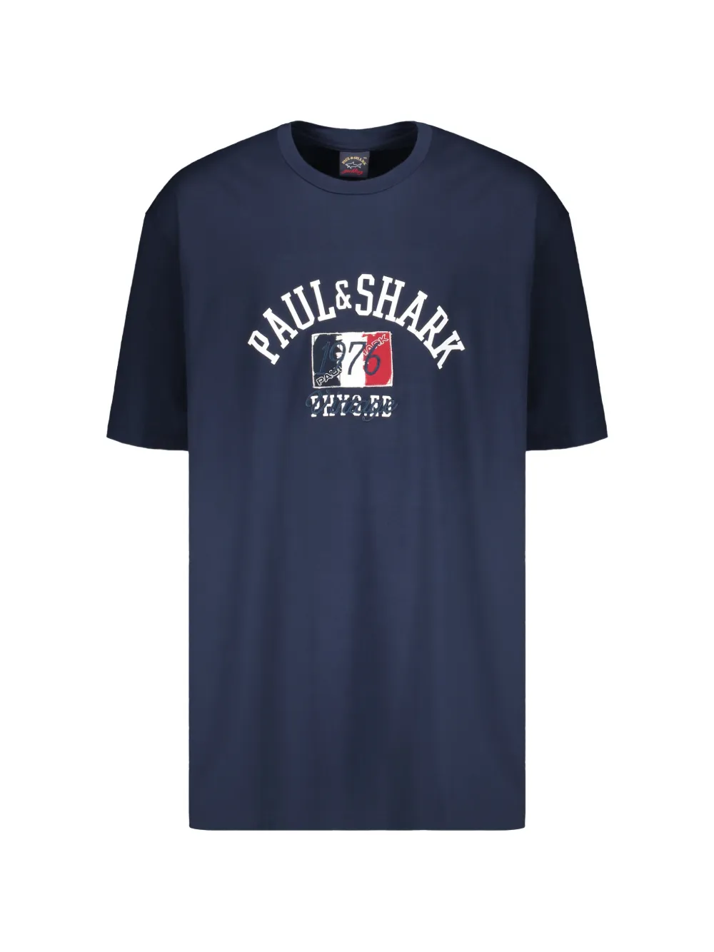 Paul & Shark logo-print short-sleeve T-shirt Blauw