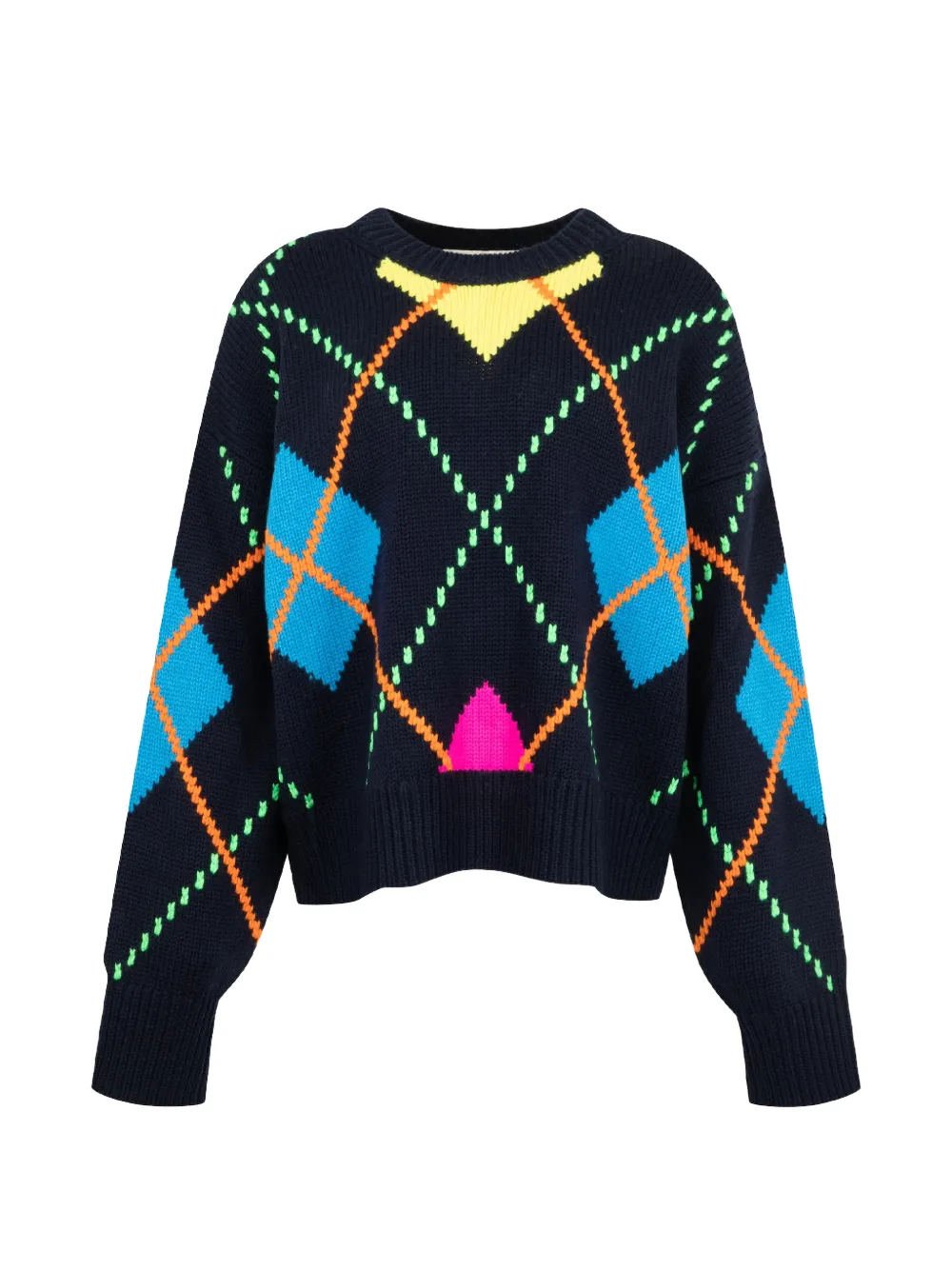 Mira Mikati argyle sweater - Blu