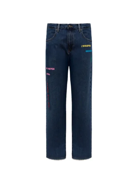 Mira Mikati Riddle embroidered jeans