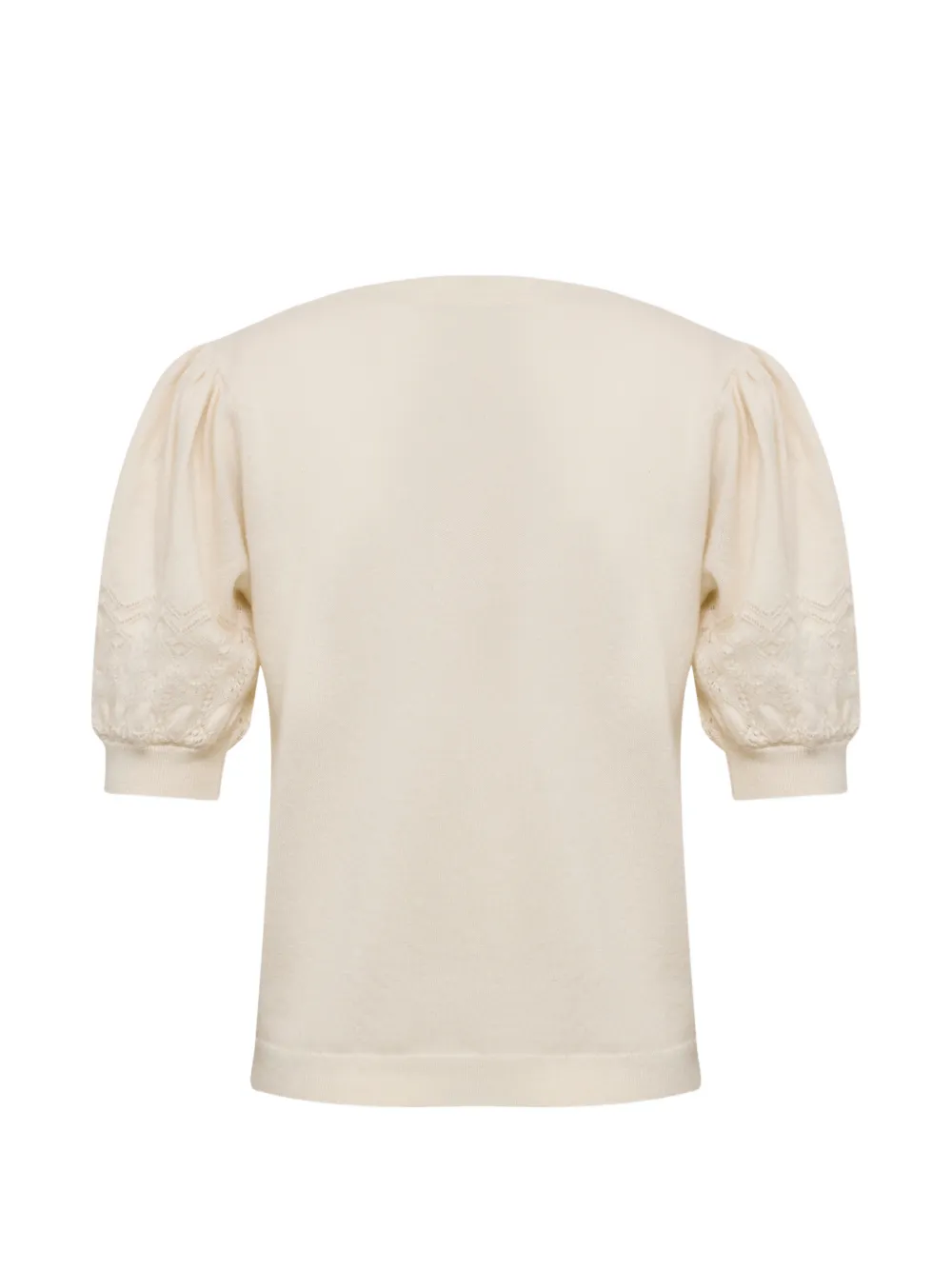Ulla Johnson Reina trui met pofmouwen Beige