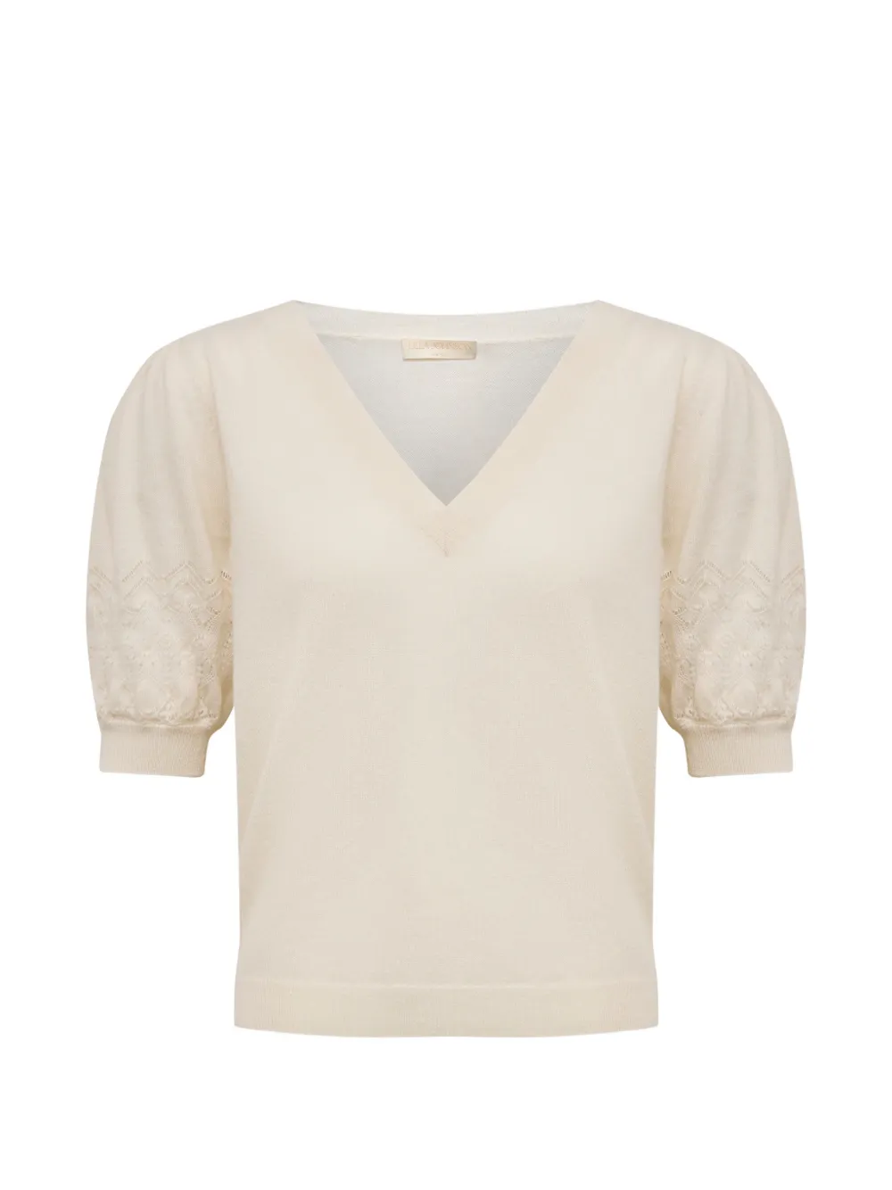 Ulla Johnson Reina trui met pofmouwen Beige