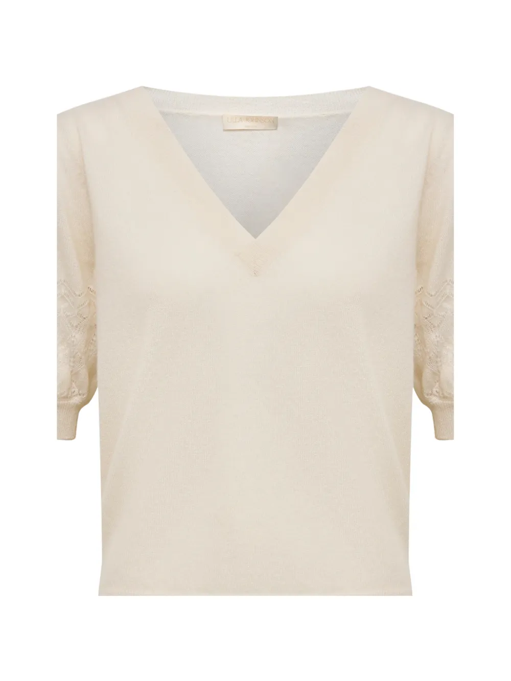 Ulla Johnson Reina trui met pofmouwen Beige