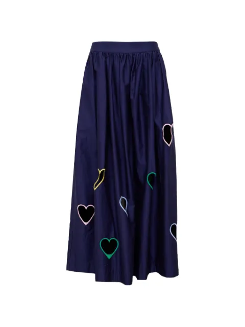 Mira Mikati cut-out heart long skirt