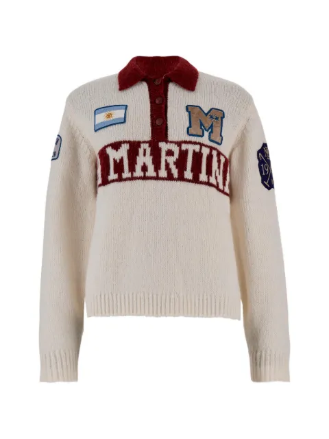 La Martina Estella logo-patch polo sweater